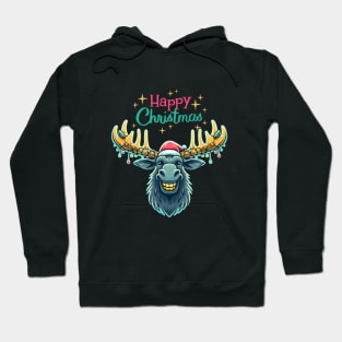 Merry Christmoose Moose Christmas 2024 Hoodie